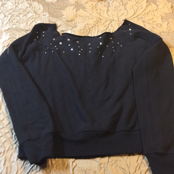 Bebe rhinestone studded crop top - Picture 3 of 3